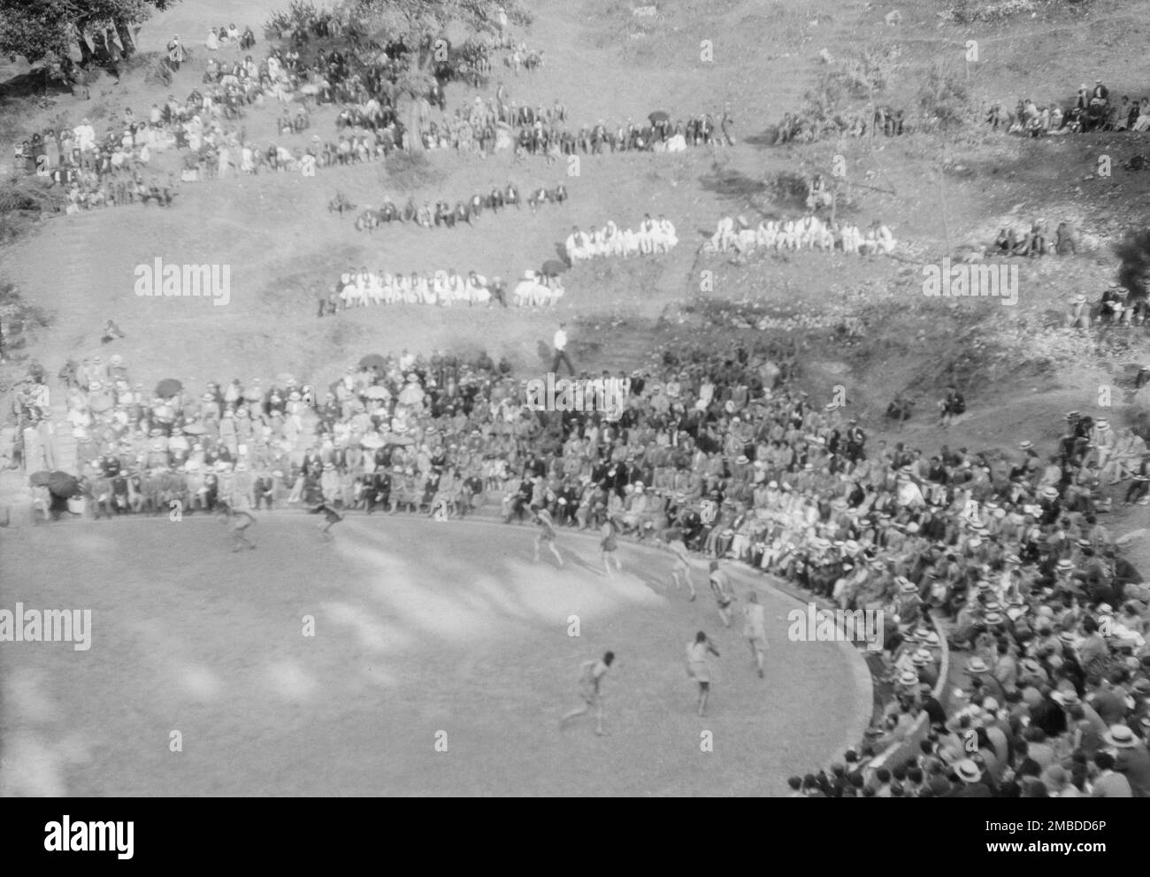 Kanellos dance group at ancient sites in Greece, 1929 Stock Photo - Alamy