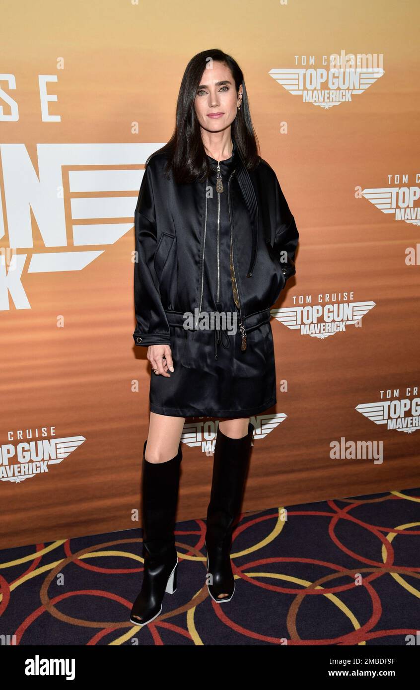 Jennifer Connelly wore Louis Vuitton @ Royal Performance of “Top Gun:  Maverick” at Leicester Square in London