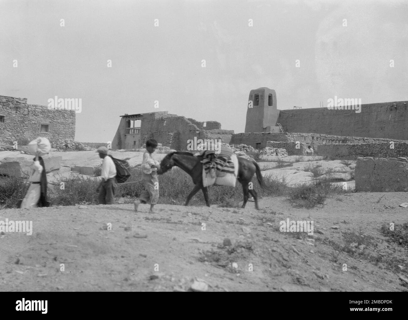 Indian village couple Black and White Stock Photos & Images - Alamy