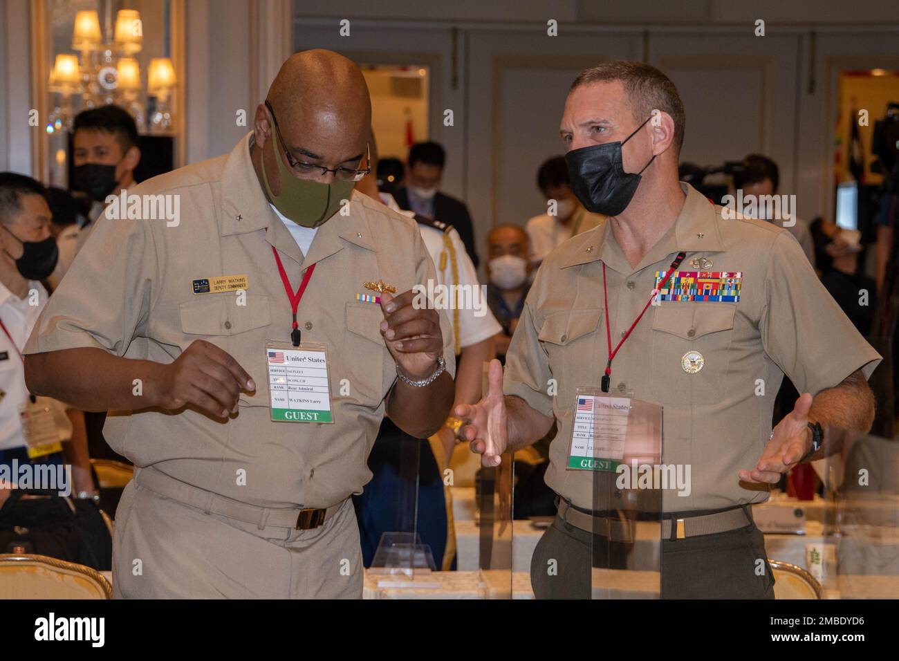 U.S. Navy Rear Adm. Larry Watkins, deputy commander, U.S. Third Fleet ...
