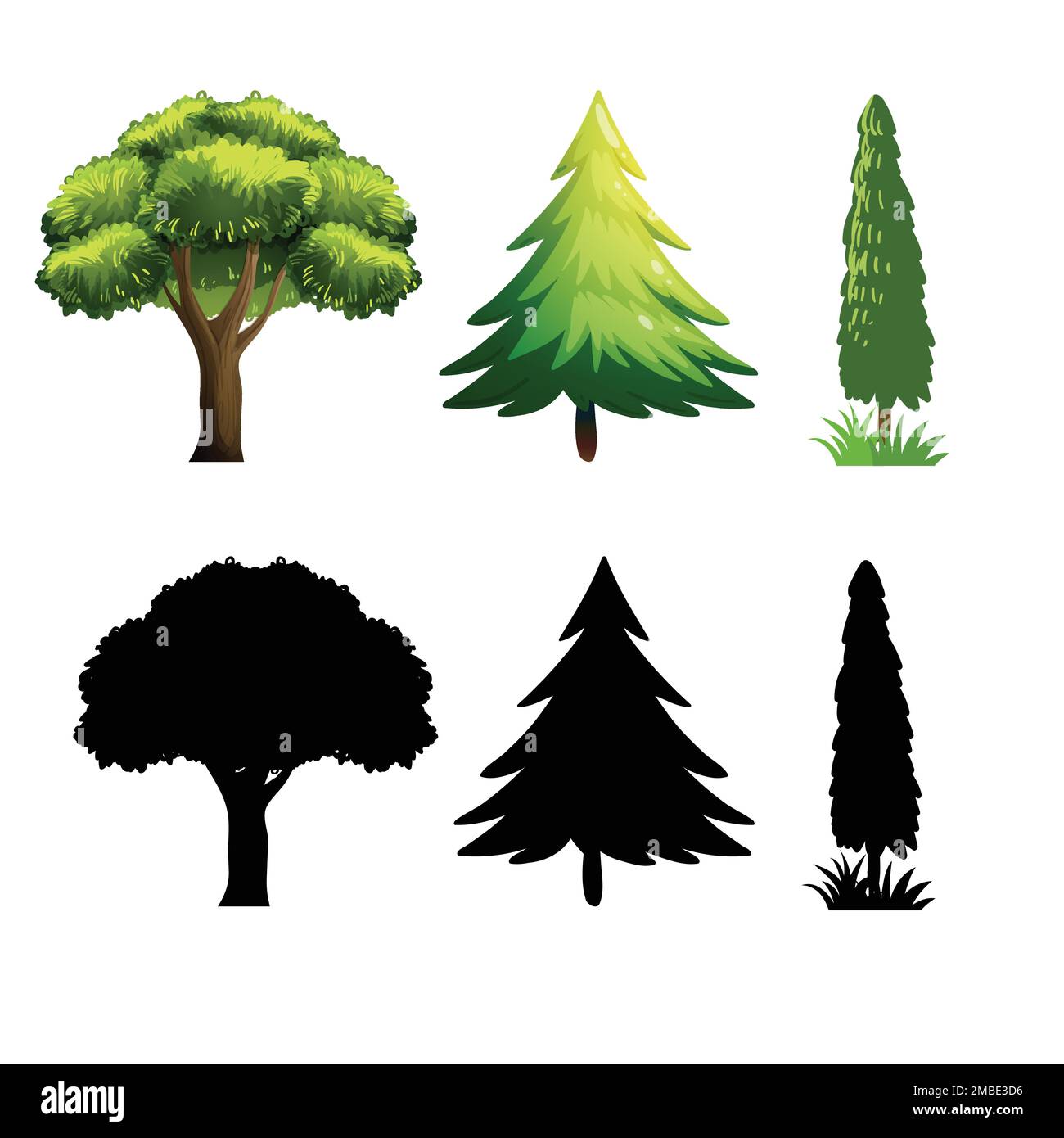Art tree collection design Stock Vector Images - Alamy