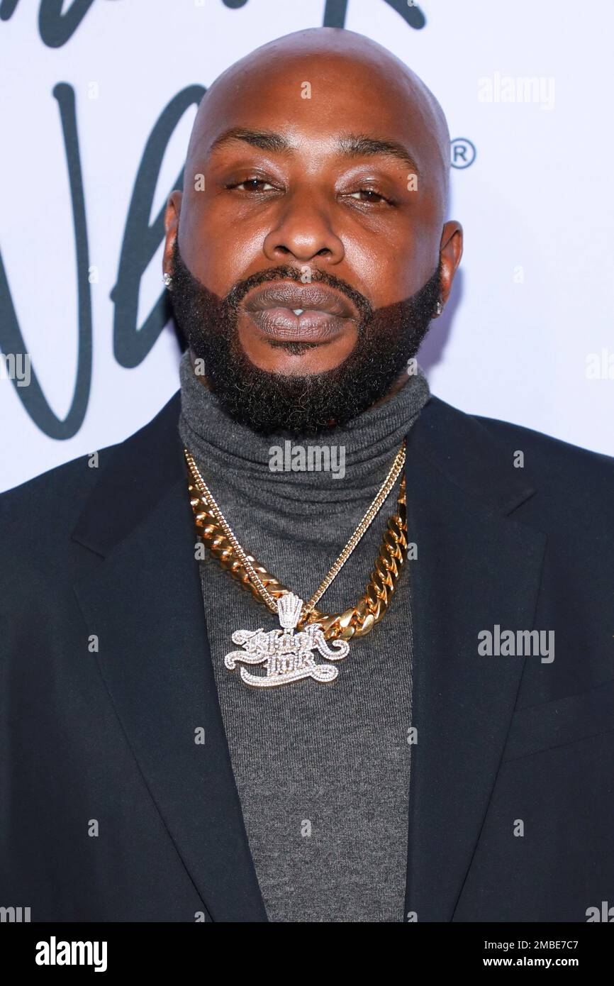 Ceaser Emanuel attends The Notorious B.I.G.’s 50th birthday gala dinner