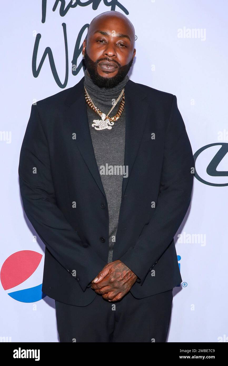 Ceaser Emanuel attends The Notorious B.I.G.’s 50th birthday gala dinner