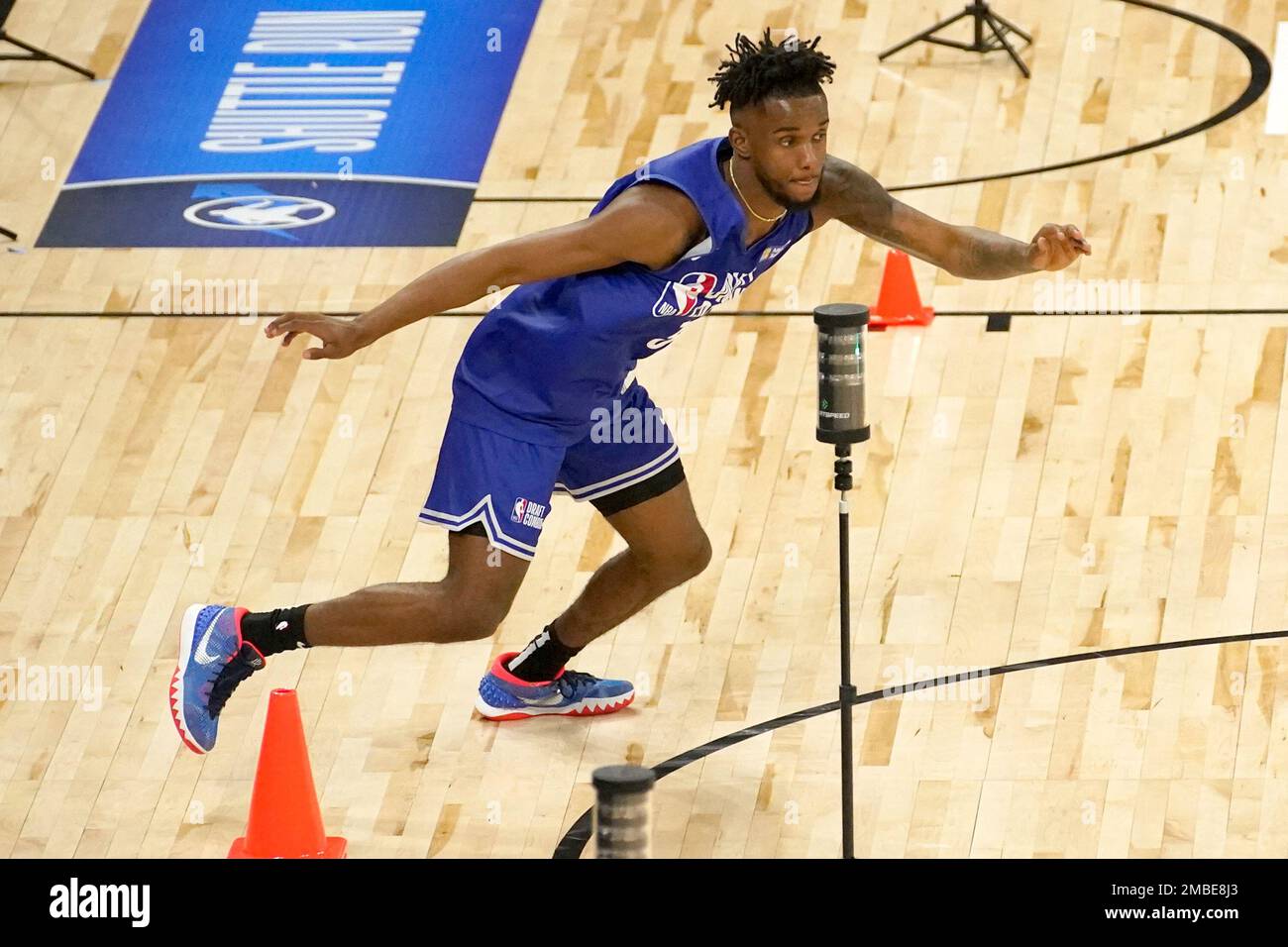 Jean Montero participates in the 2022 NBA basketball Draft Combine