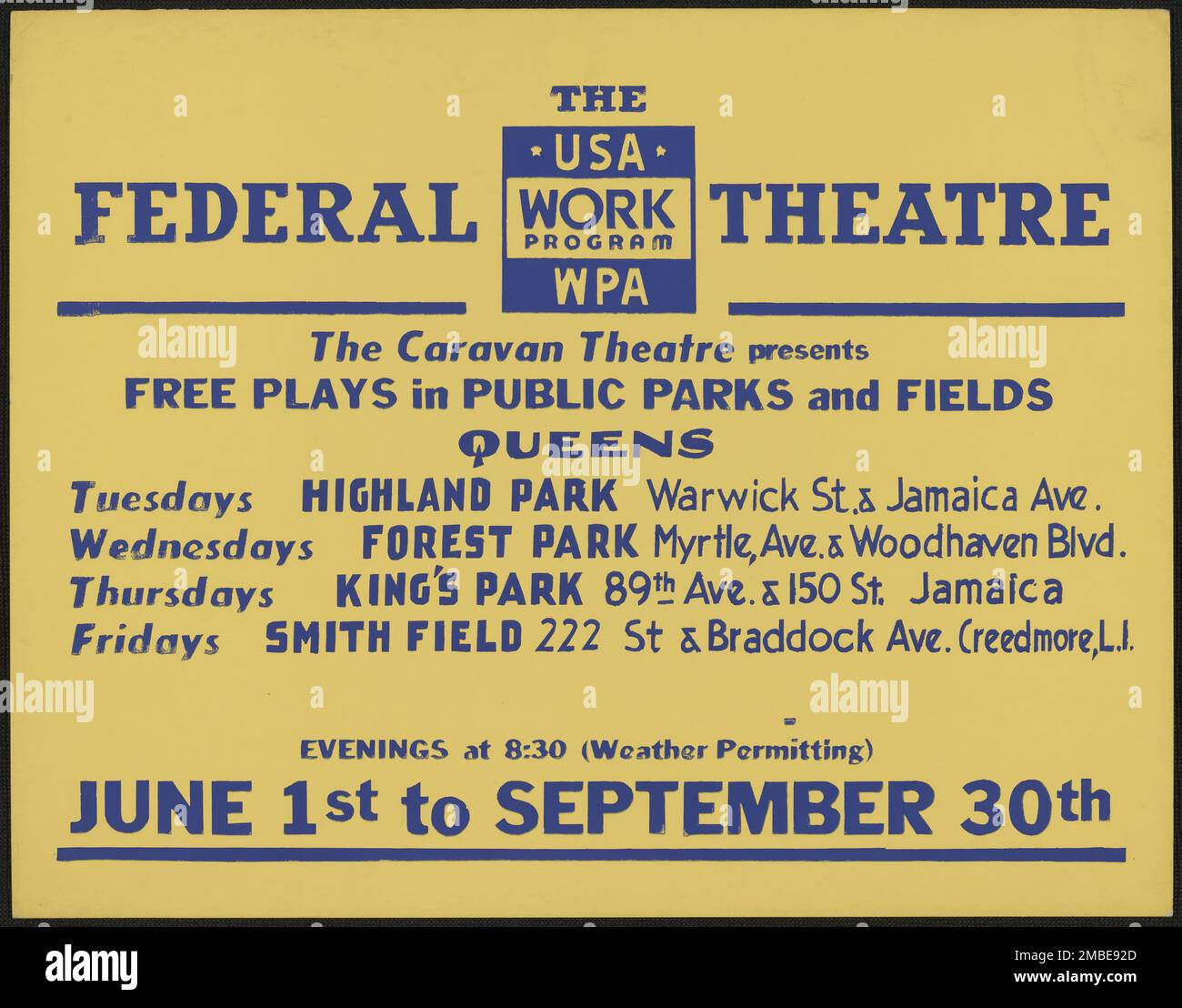 Caravan Theatre, New York, [1930s]. The Federal Theatre Project ...