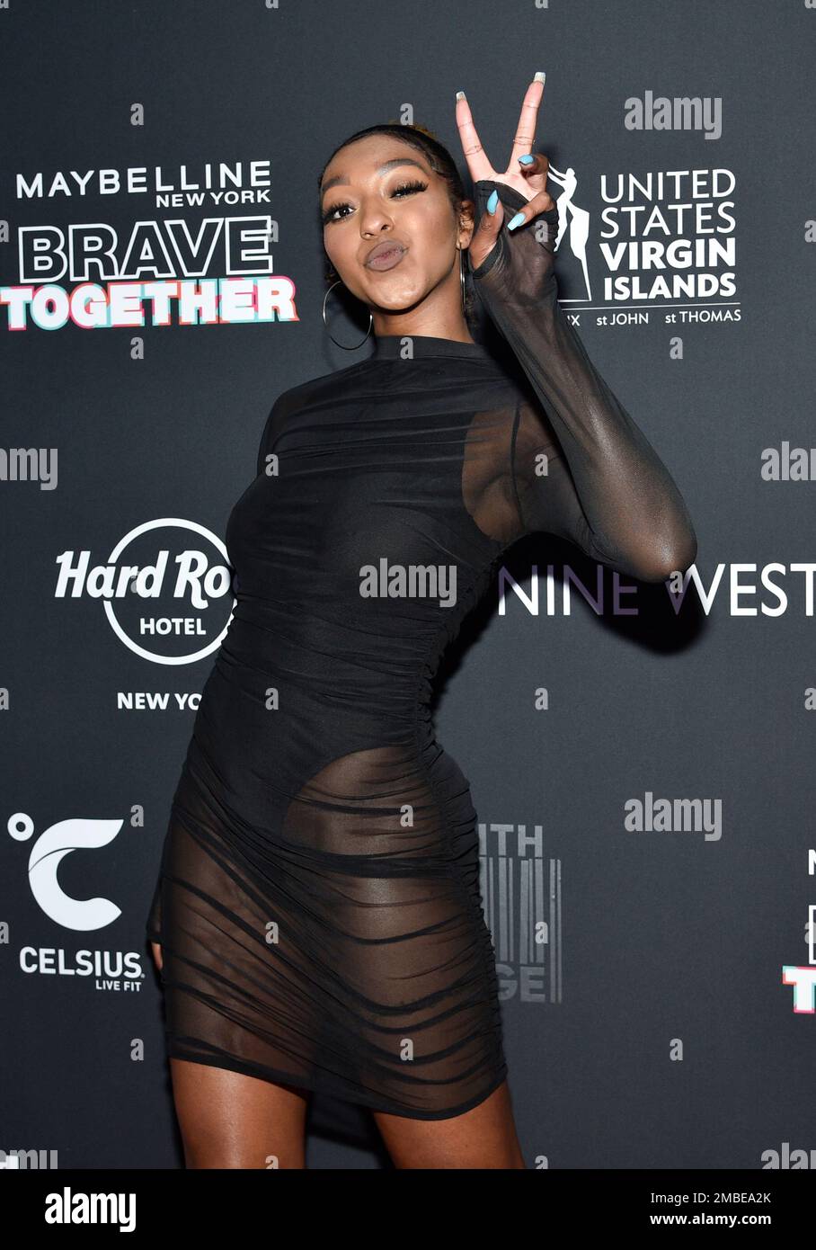 WNBA player Didi Richards attends the Sports Illustrated Swimsuit 2022