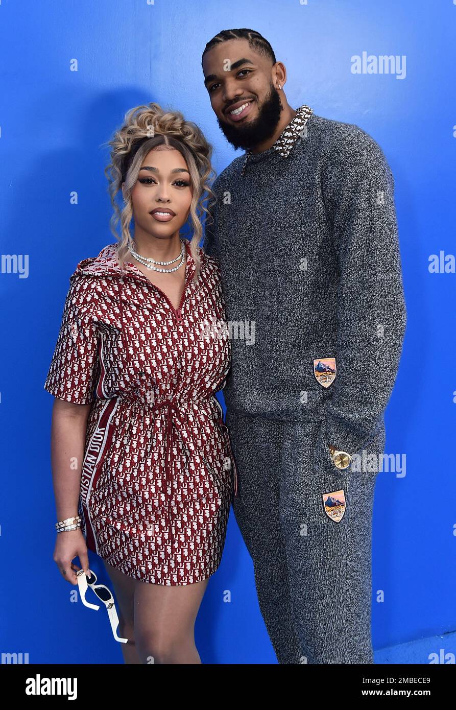 Karl-Anthony Towns and Jordyn Woods Cozy Up for Dior 2023 Show – See Pics  from their Dressy Night Out