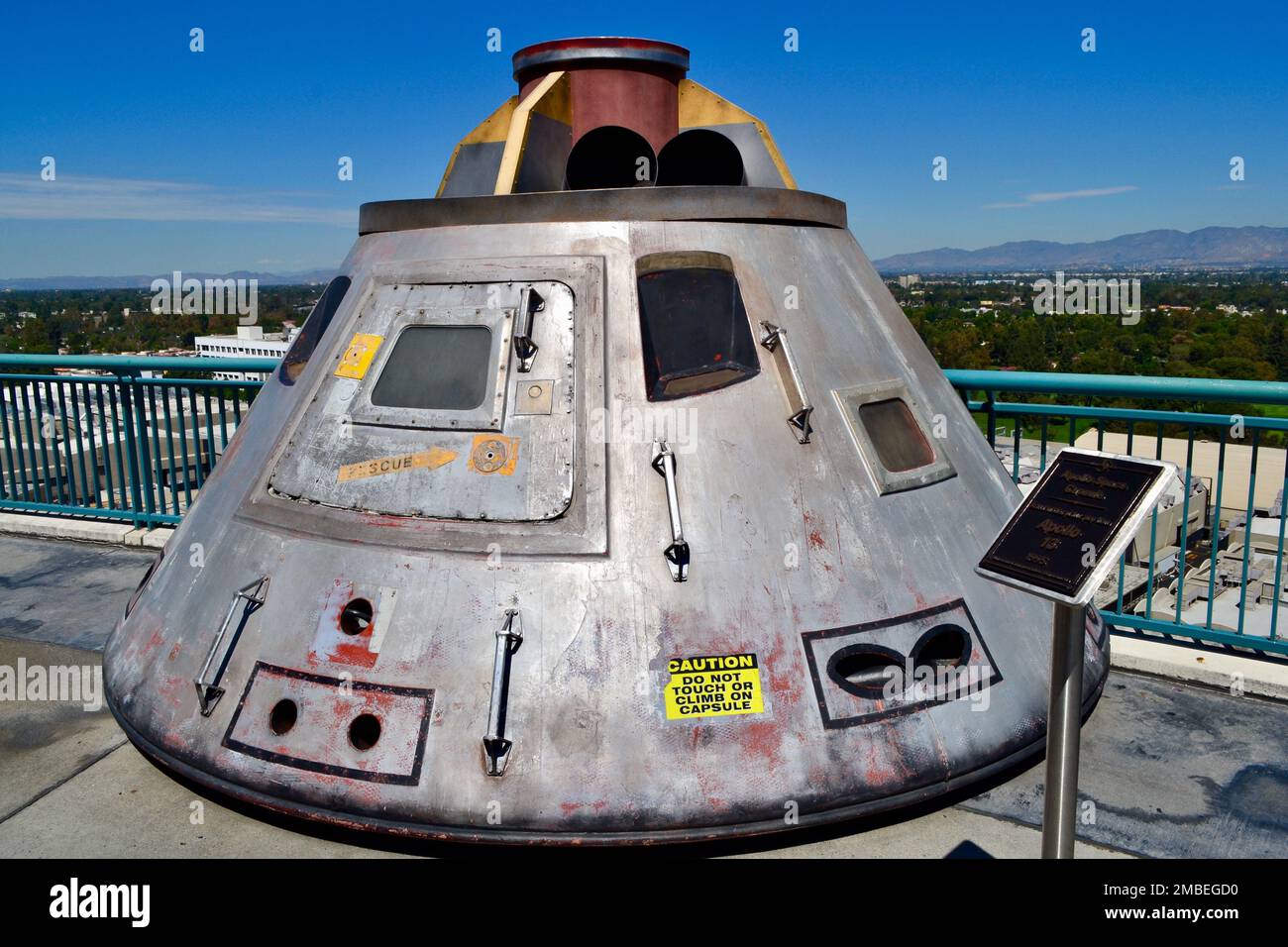 space capsule at universal studios. Stock Photo