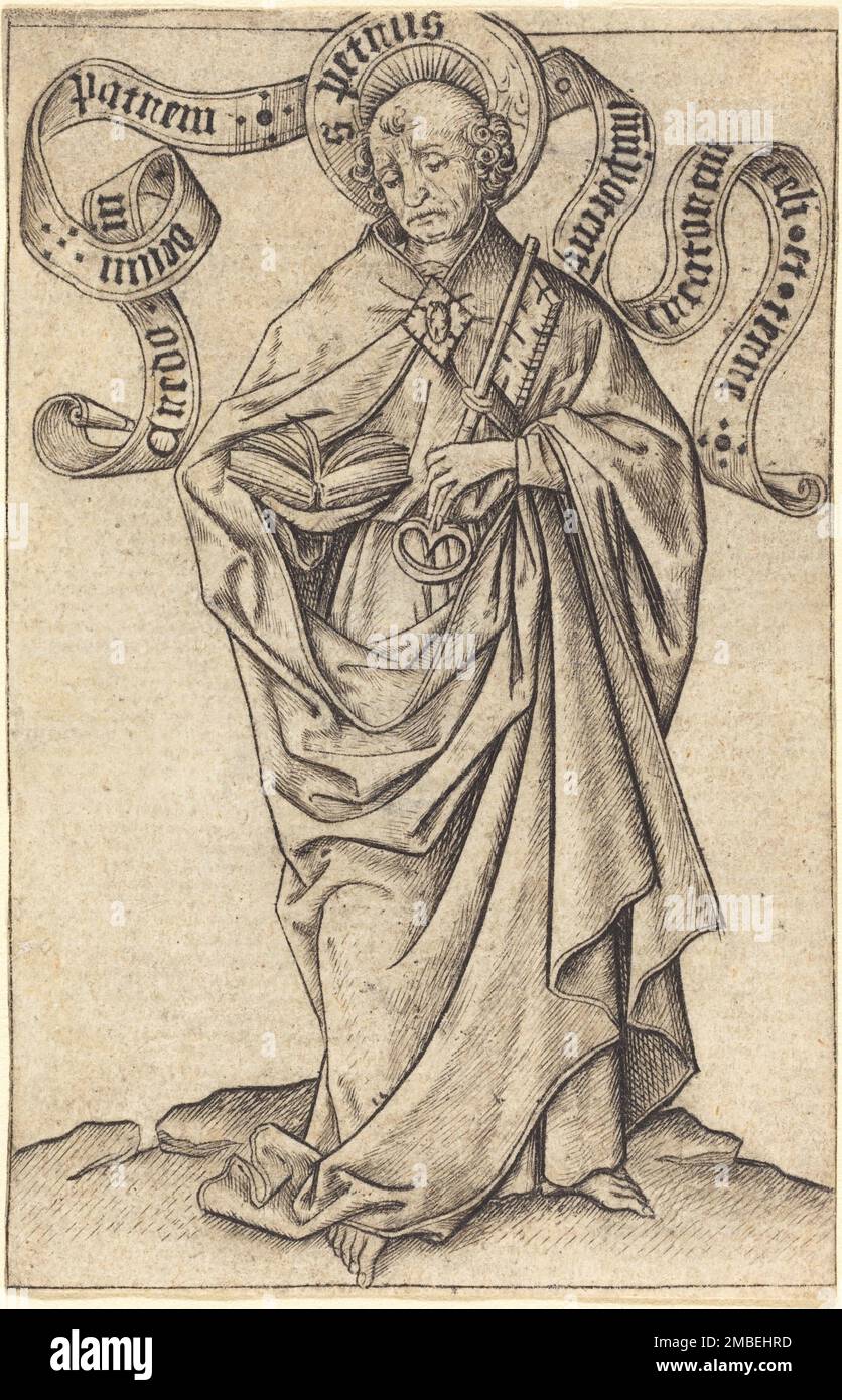 Saint Peter, c. 1450/1460. Stock Photo