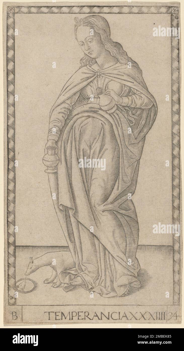 Temperancia (Temperance), c. 1465. Stock Photo