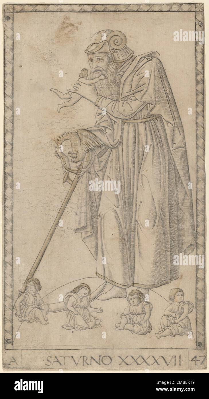 Saturno (Saturn), c. 1465. Stock Photo