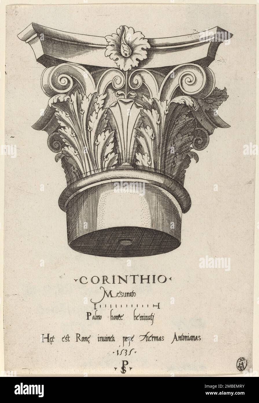 Capitals from the Baths of Antoninus, Rome, 1535 Stock Photo Alamy