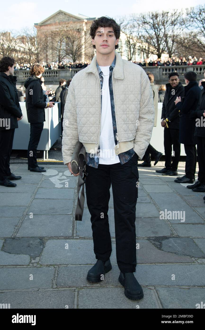 Noah Beck attending the Dior Homme Menswear Fall-Winter 2023-2024 show ...