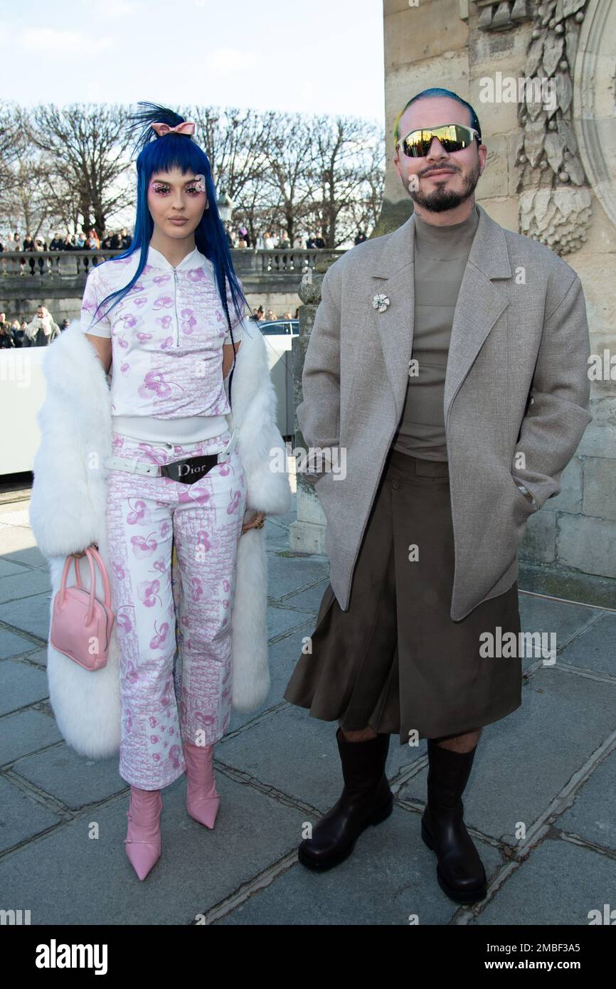 J Balvin attending the Dior Homme Menswear Fall-Winter 2023-2024 show as  part of Paris Fashion Week in Paris, France on January 19, 2023. Photo by  Aurore Marechal/ABACAPRESS.COM Stock Photo - Alamy
