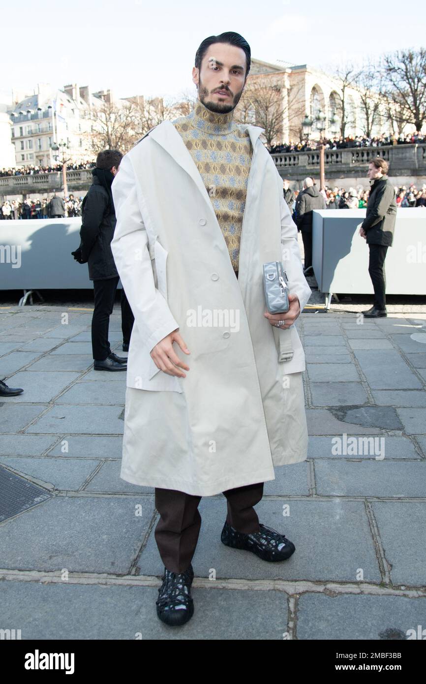 Baptiste Giabiconi attending the Dior Homme Menswear Fall-Winter 2023-2024  show as part of Paris Fashion Week in Paris, France on January 19, 2023.  Photo by Aurore Marechal/ABACAPRESS.COM Stock Photo - Alamy