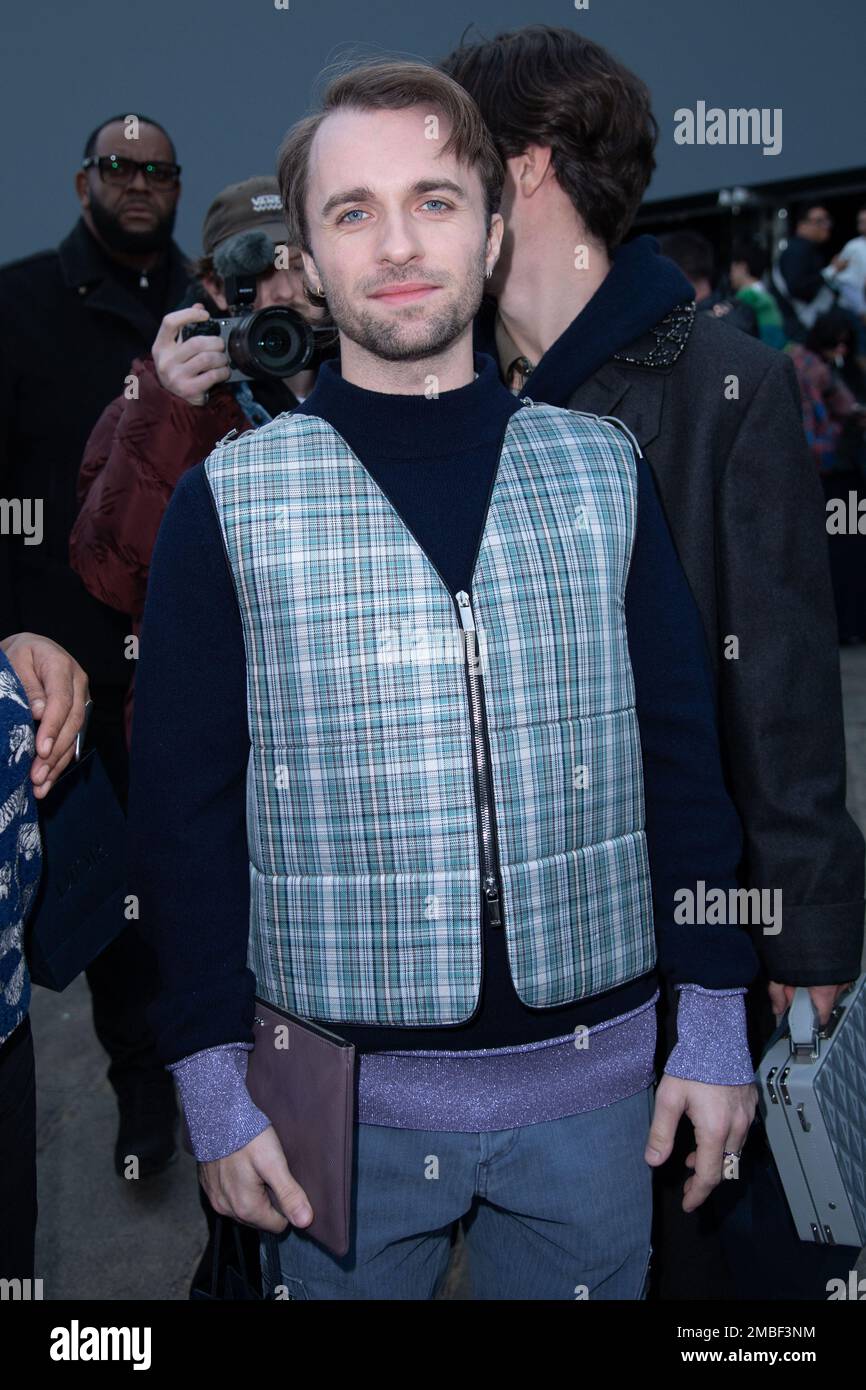 Squeezie attending the Dior Homme Menswear Fall-Winter 2023-2024 show ...
