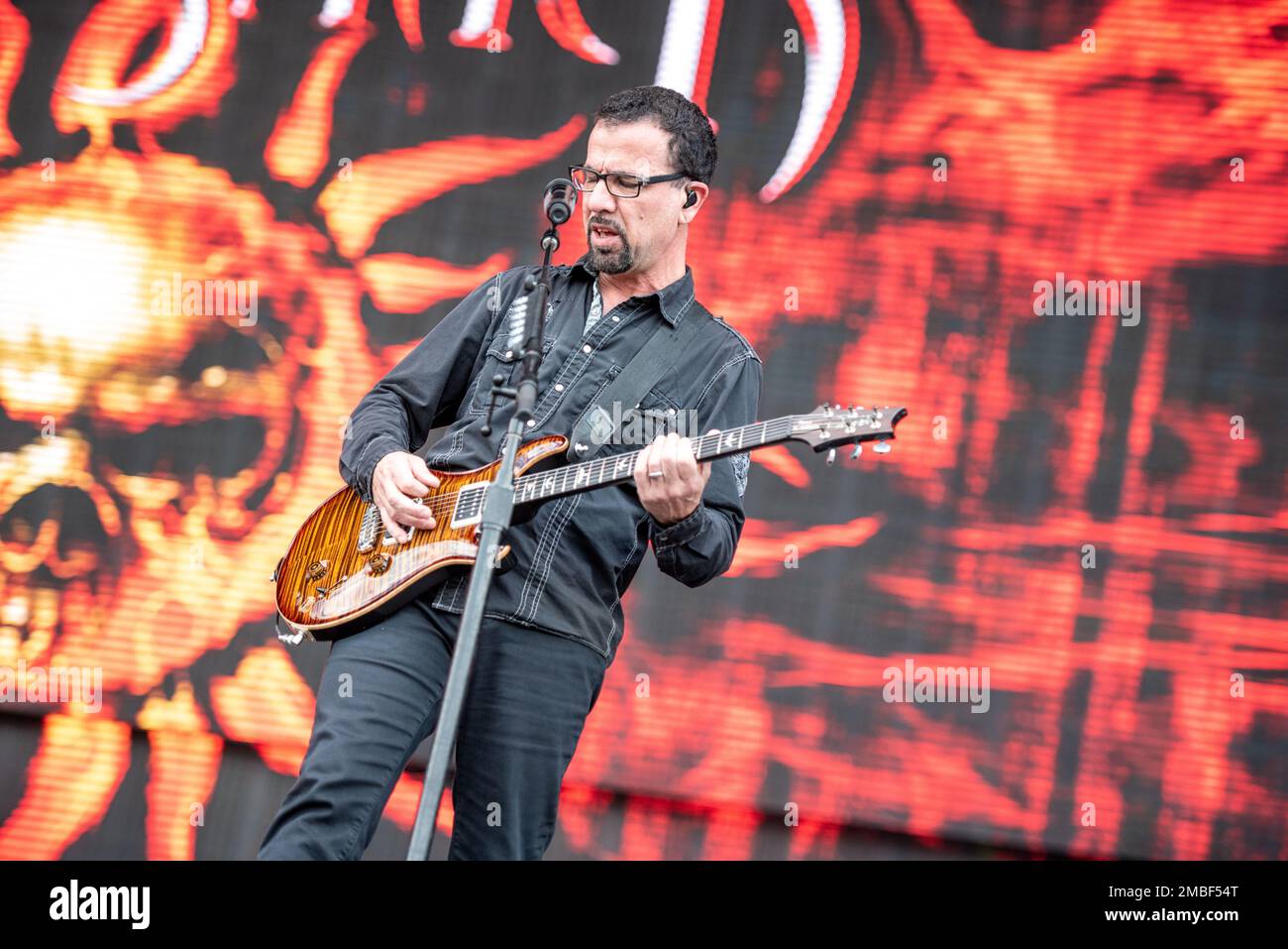 June 21, 2019: Godsmack perform at the Hellfest Open Air festival Stock Photo