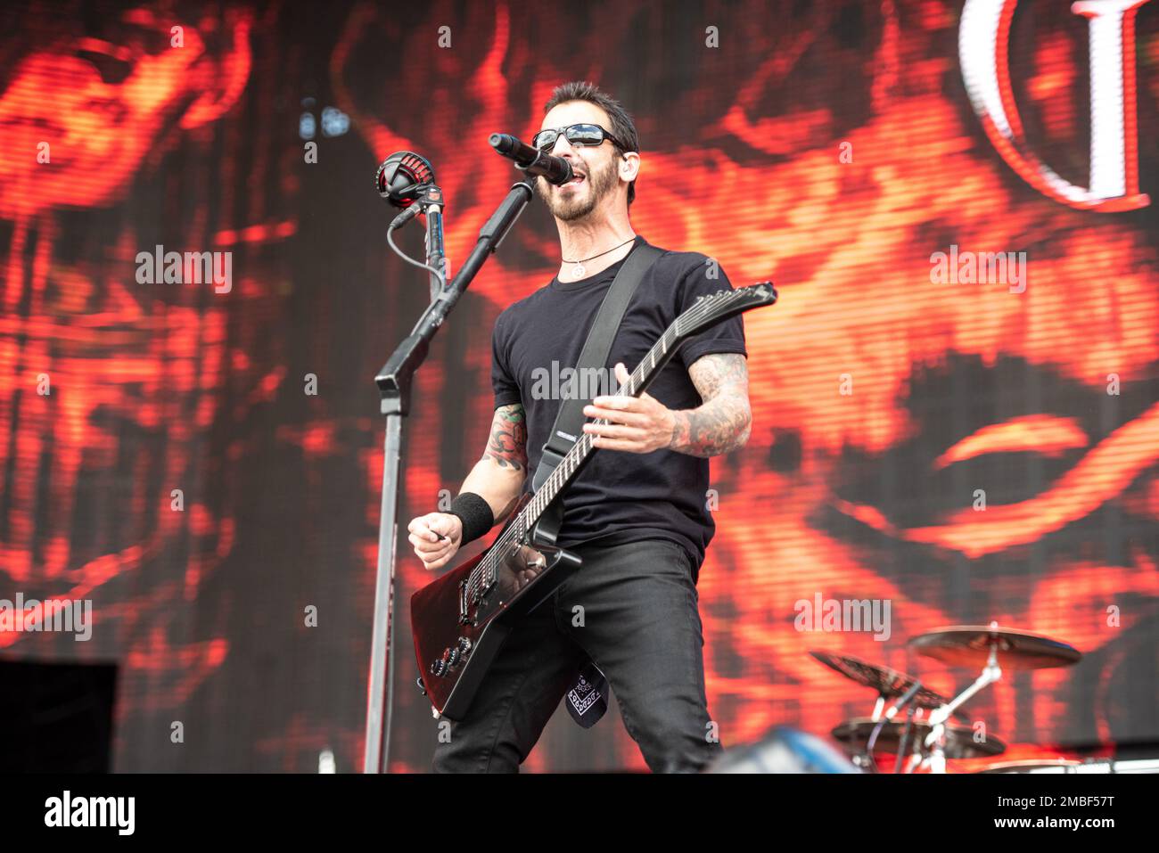 June 21, 2019: Godsmack perform at the Hellfest Open Air festival Stock Photo