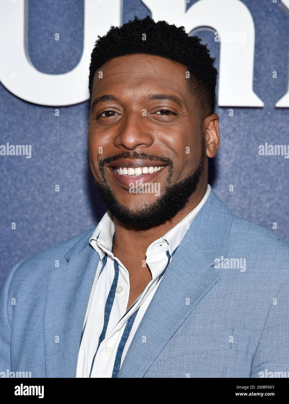 Jocko Sims attends NBCUniversal's 2022 Upfront press junket at the Mandarin Oriental Hotel on