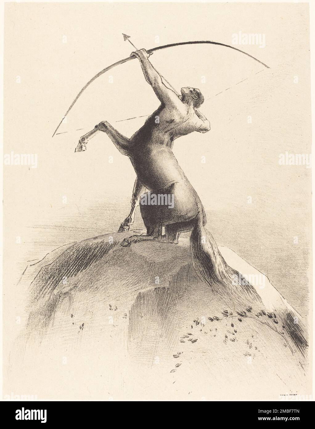 Centaur visant les Nues (Centaur aiming at the Clouds), 1895. Stock Photo