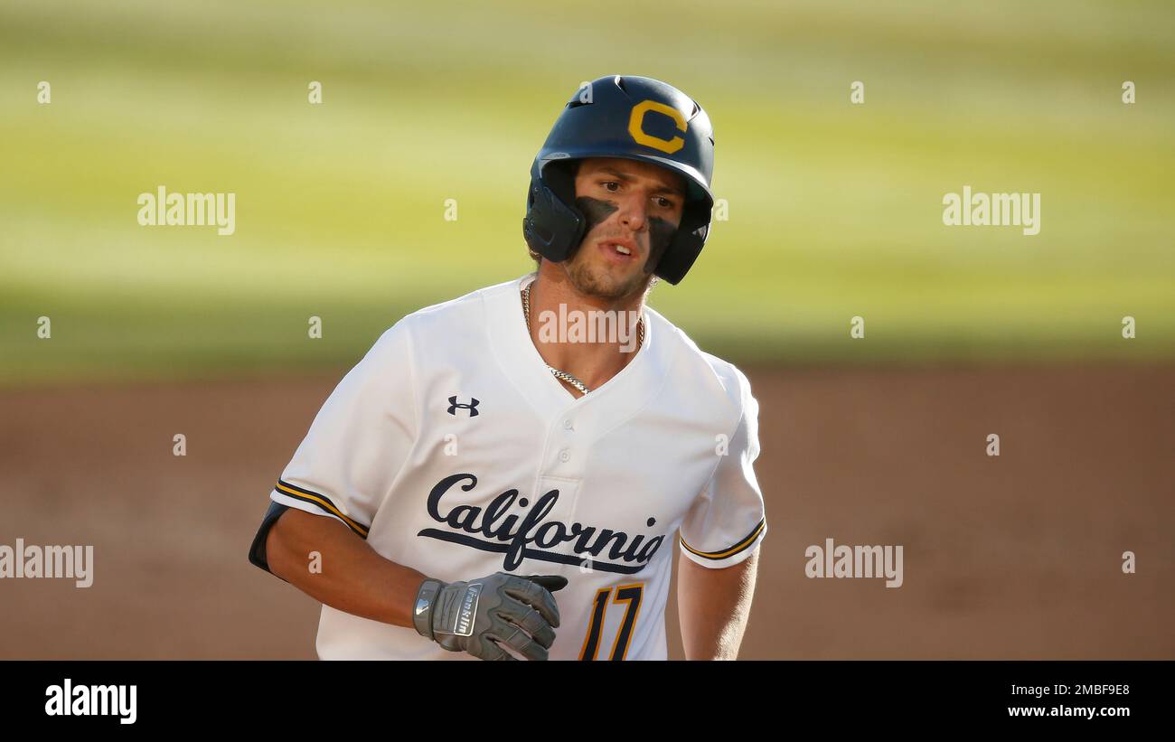 Dylan Beavers of Cal rounds the bases after hitting a home run against