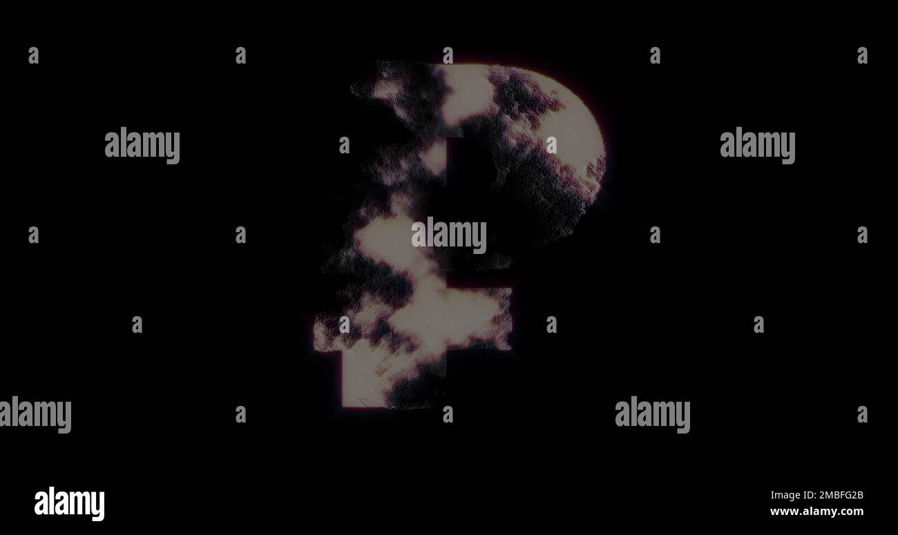 Composition of rouble symbol on black background Stock Photo - Alamy