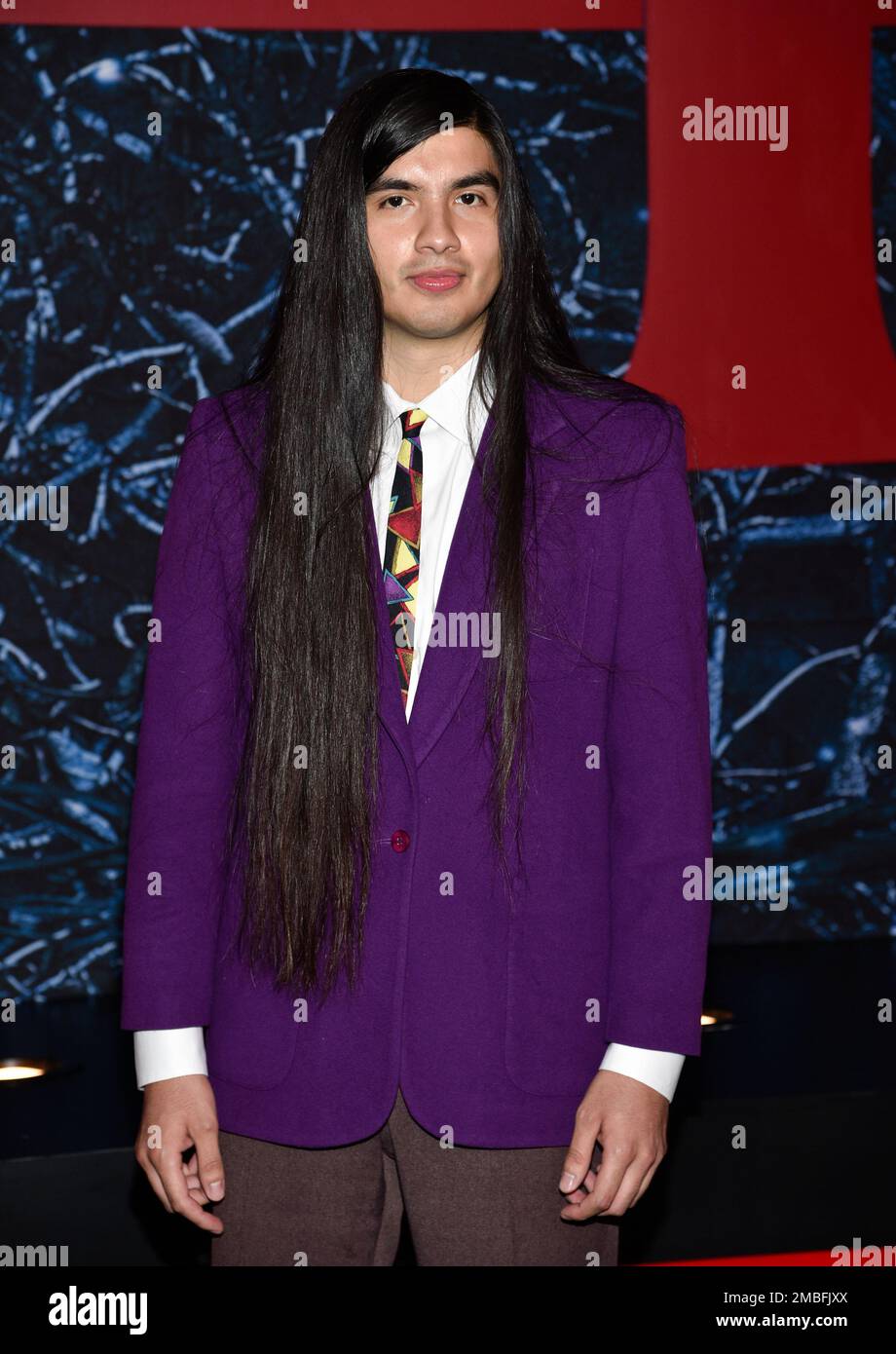 Eduardo Franco attends the premiere of "Stranger Things" season four at