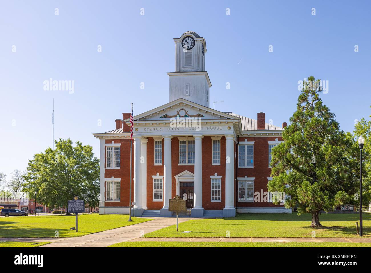 Lumpkin, Georgia, USA - April 19, 2022: The Stewart County Courthouse Stock Photo