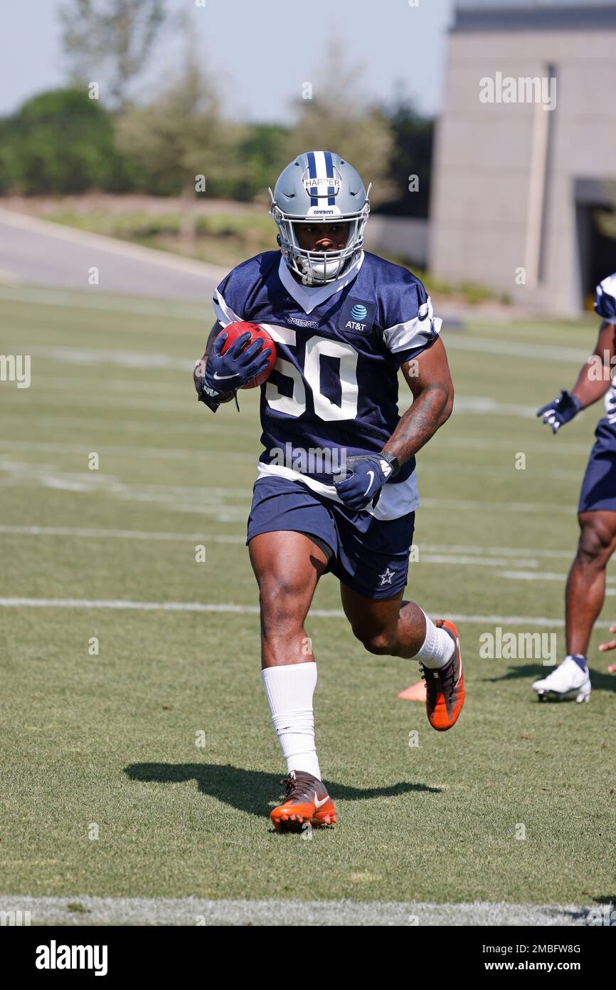 Dallas Cowboys linebacker Devin Harper goes through drills (50