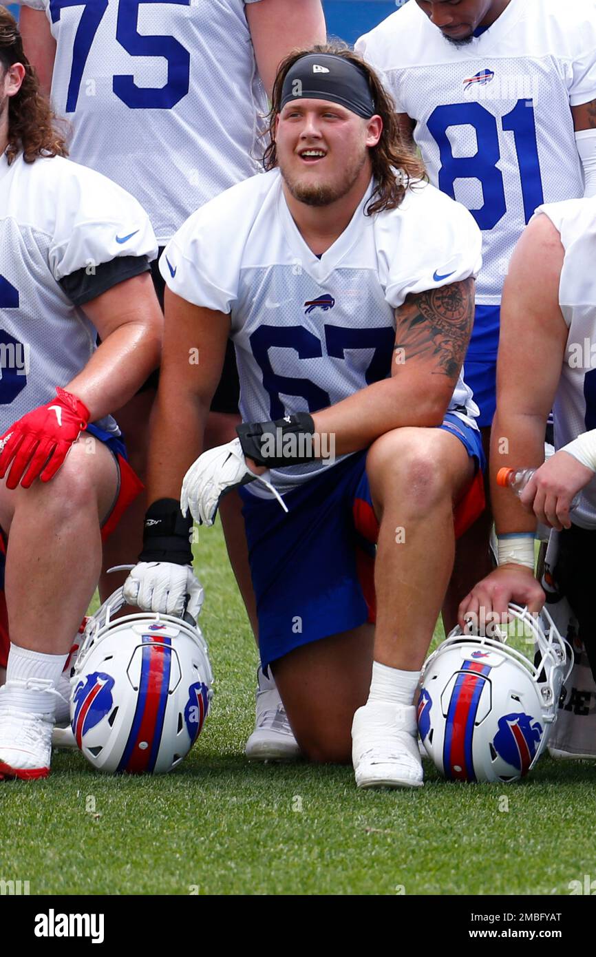 Buffalo Bills Offensive lineman Luke Tenuta (67) poses for a photo