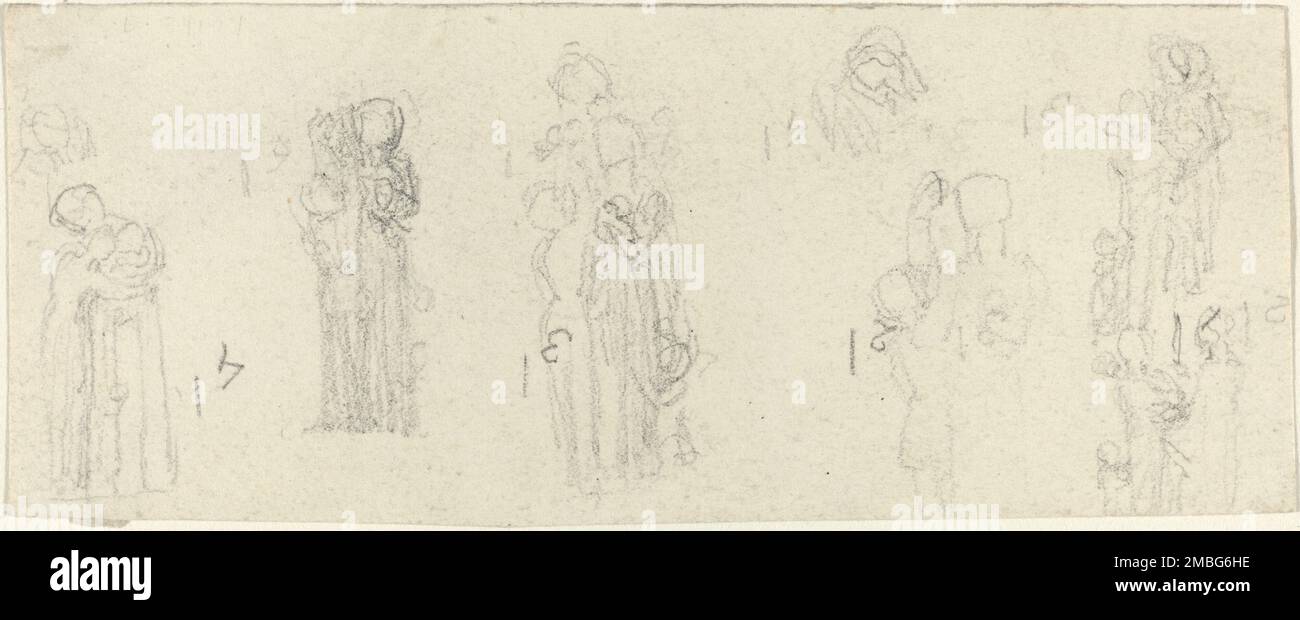 Sheet of Studies [recto and verso] Stock Photo - Alamy