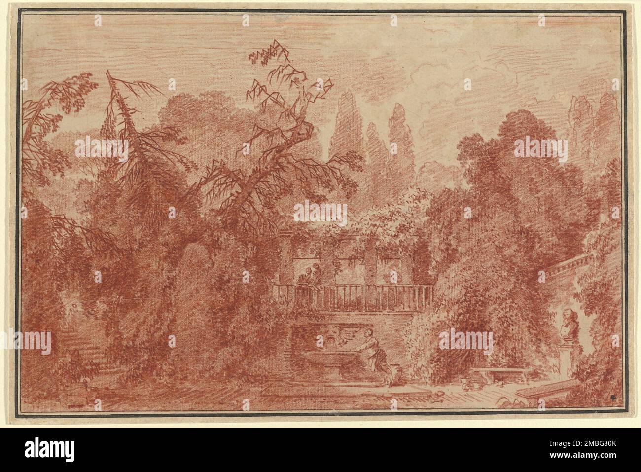 18th century garden drawings hi-res stock photography and images - Alamy