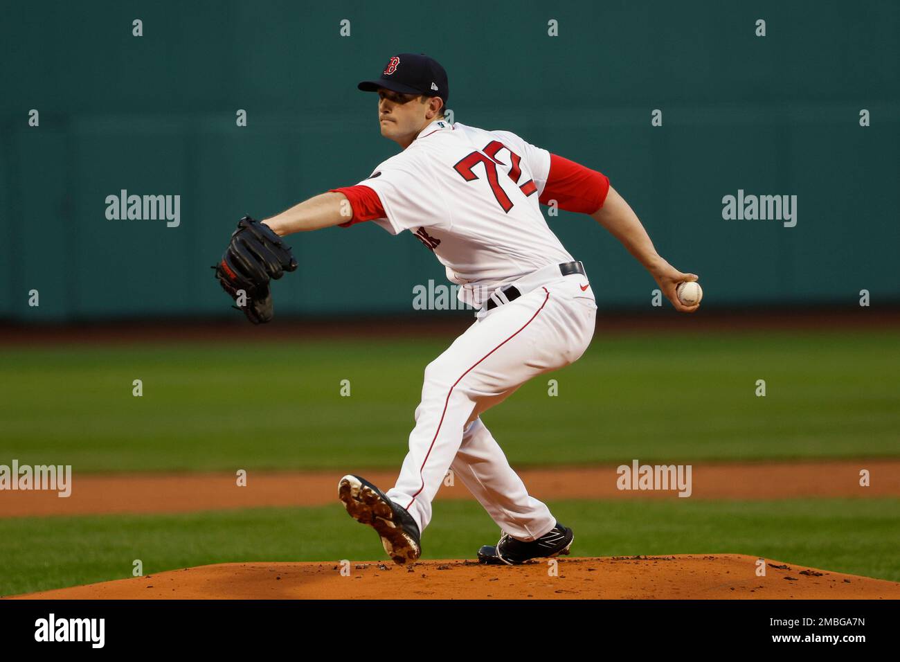 Boston Red Sox's Garrett Whitlock pitches against the Los Angeles