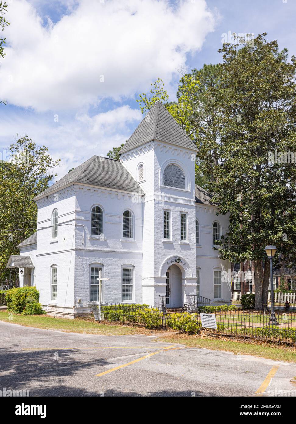Homerville, USA April 17, 2022 Historic building next to the Clinch County