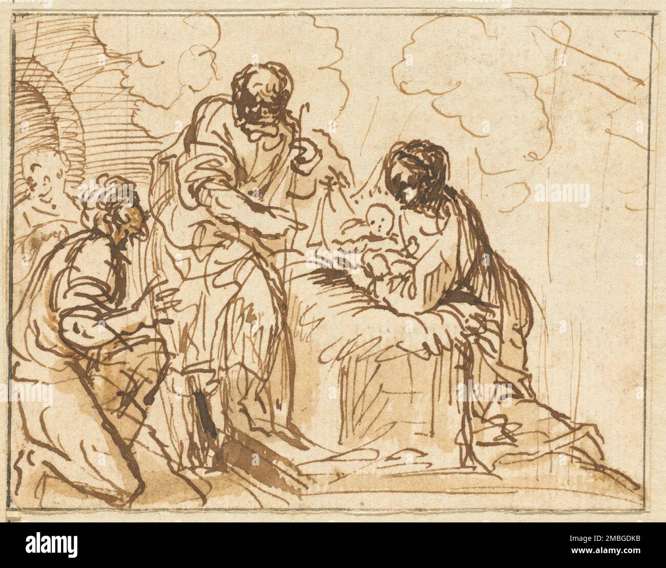 The Adoration of the Shepherds Stock Photo - Alamy