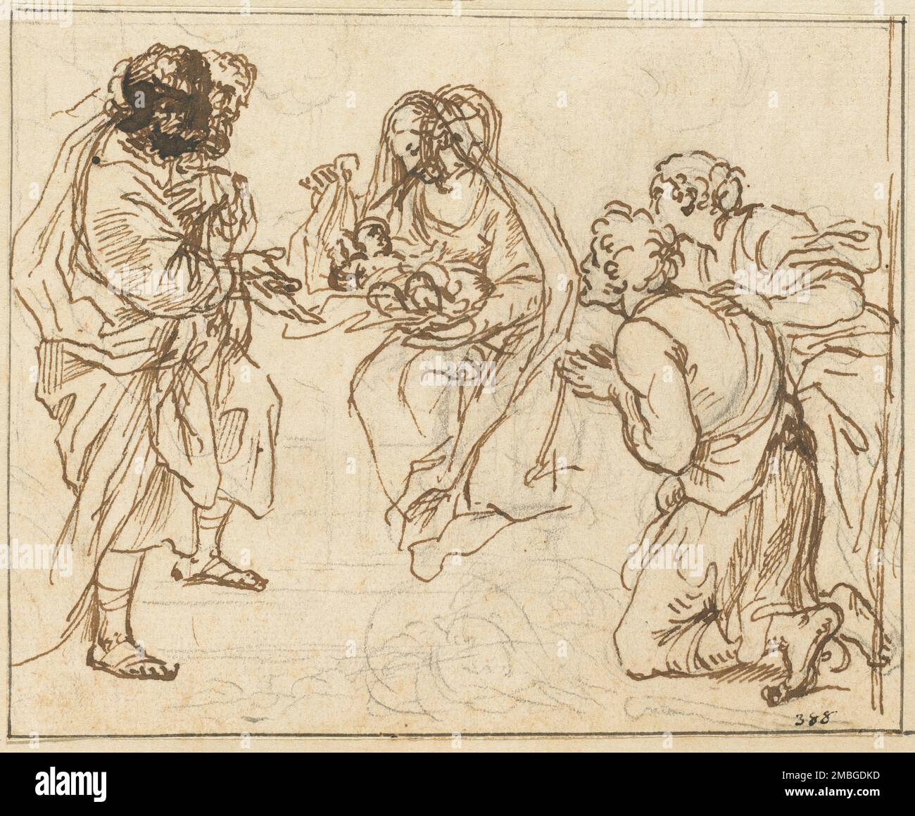 The Adoration of the Shepherds Stock Photo - Alamy