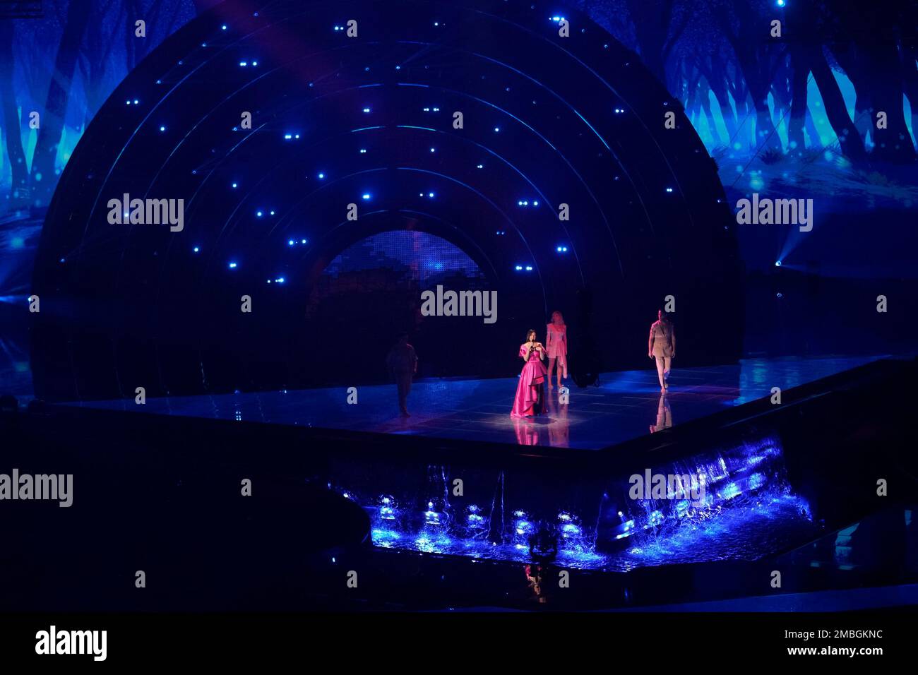 Mia Dimsic of Croatia singing Guilty Pleasure performs during ...