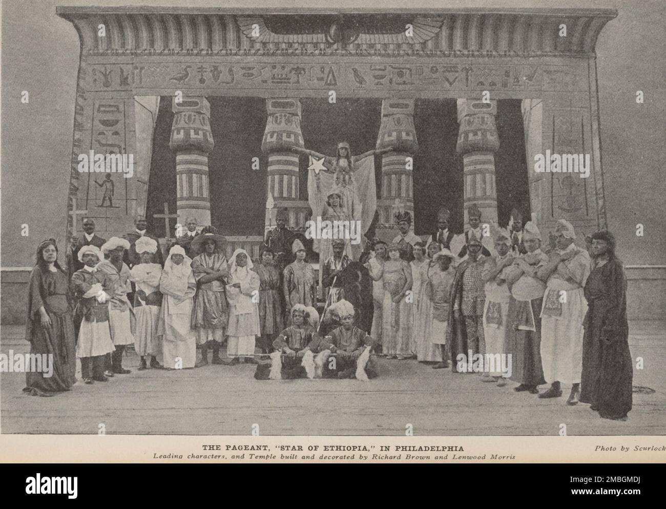 The pageant, &quot;The star of Ethiopia,&quot; in Philadelphia, 1916-08. Stock Photo