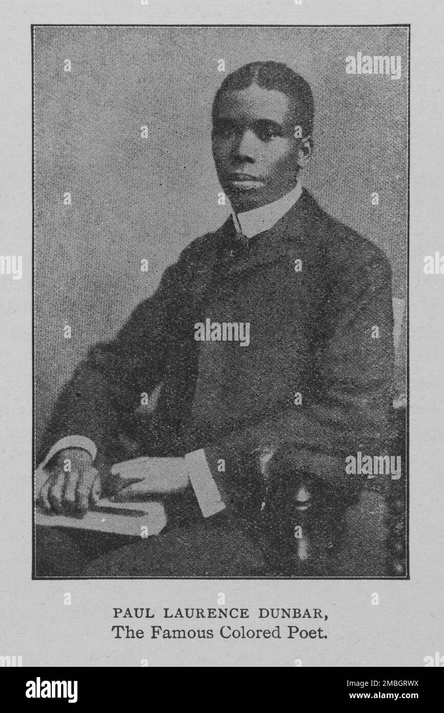 Paul Laurence Dunbar, the famous colored poet, 1902 Stock Photo Alamy