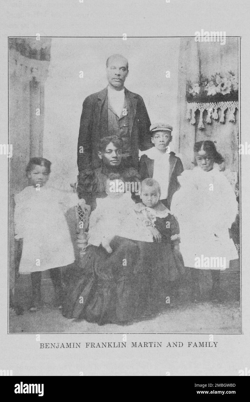 Benjamin Franklin Martin and family, 1917-1923. Stock Photo