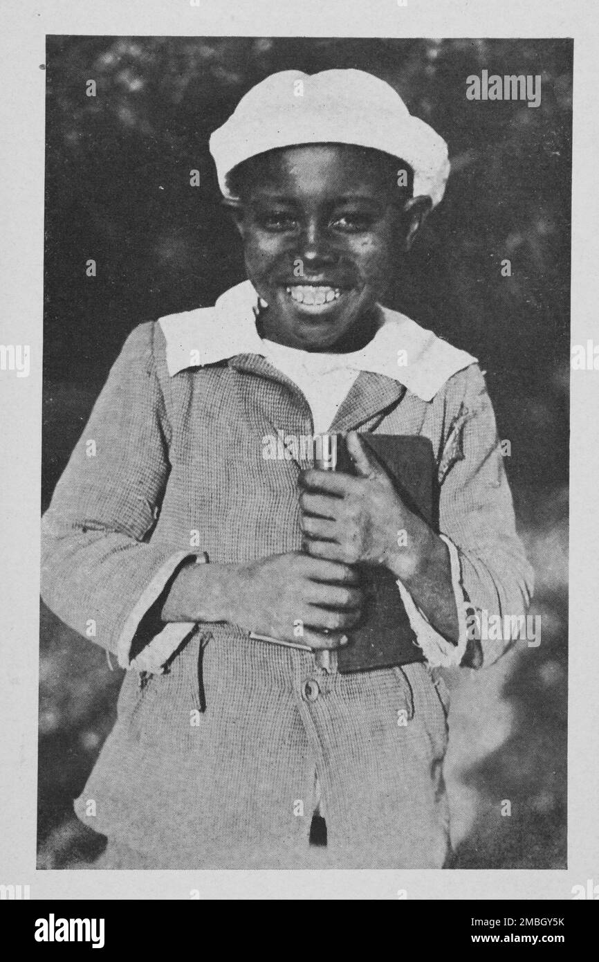 An African American boy; The lost pocketbook, 1922. Stock Photo