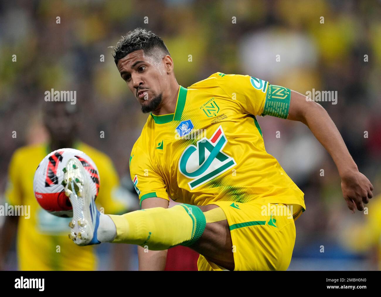 Ludovic Blas of Nantes during the French championship Ligue 1 football  match between FC Nantes and Olympique Lyonnais (OL) on August 27, 2021 at  Stade de La Beaujoire - Louis Fonteneau in