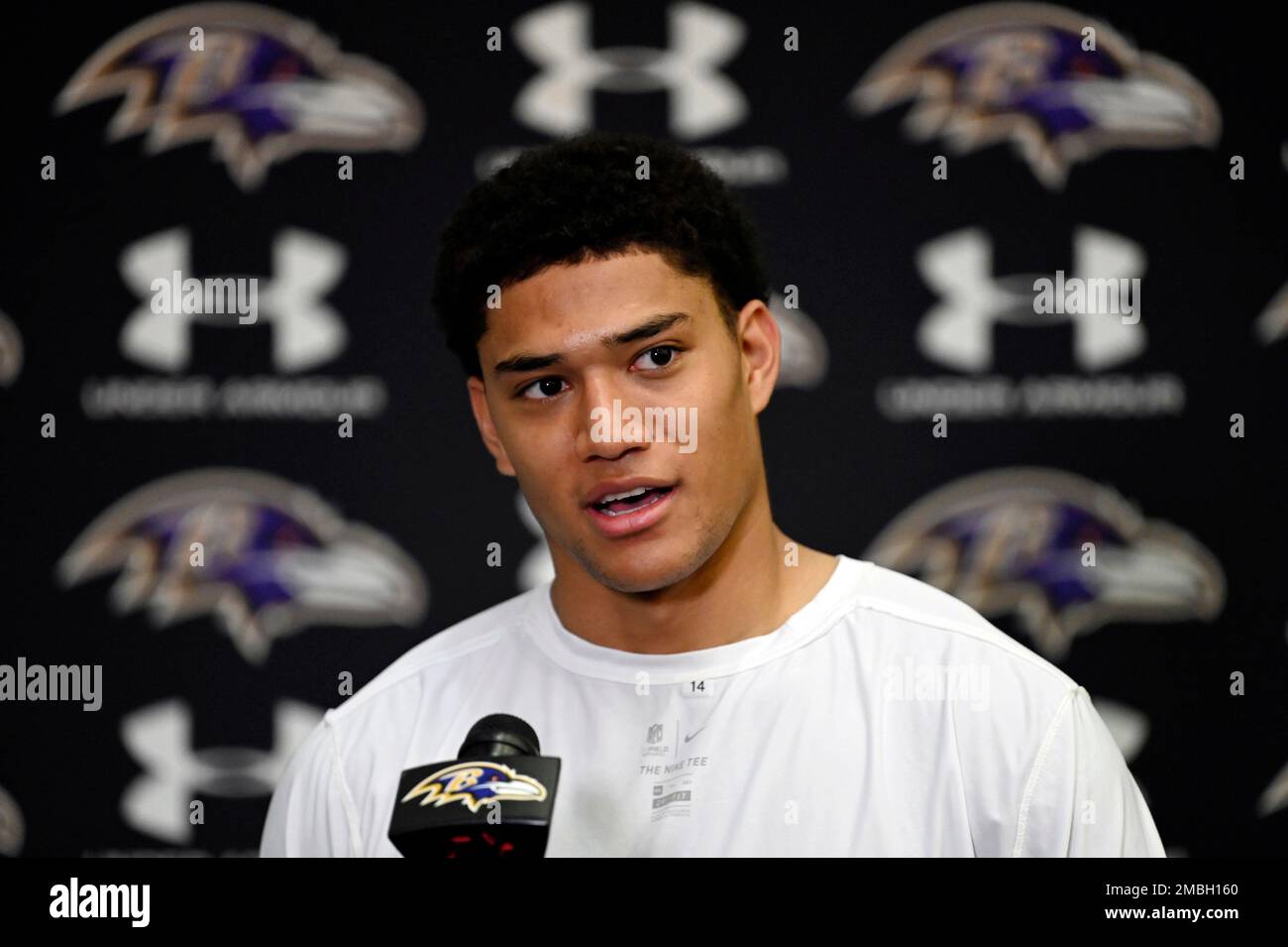 Baltimore Ravens safety and first round draft pick Kyle Hamilton speaks