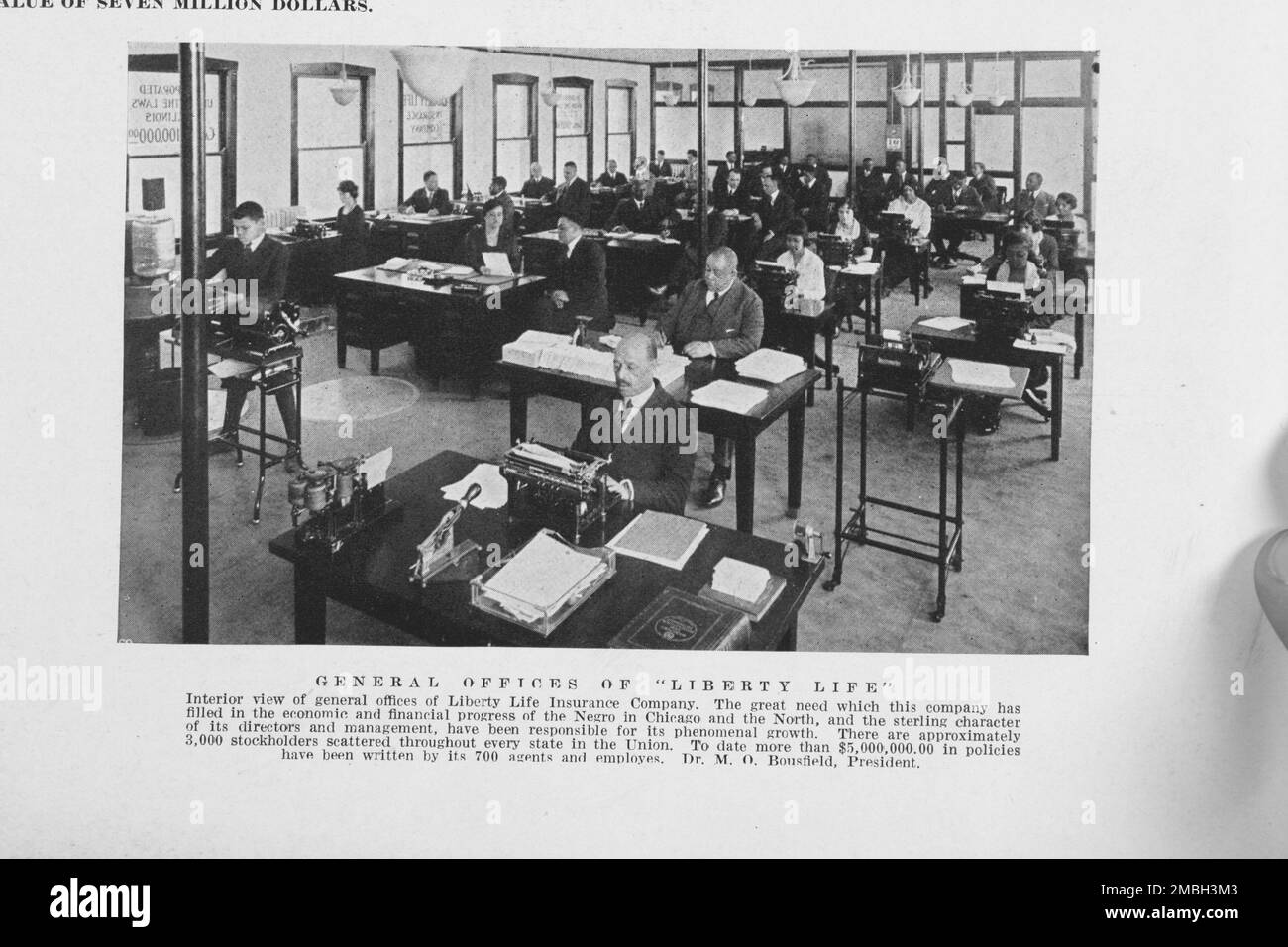 General offices of "Liberty Life", 1925 Stock Photo Alamy