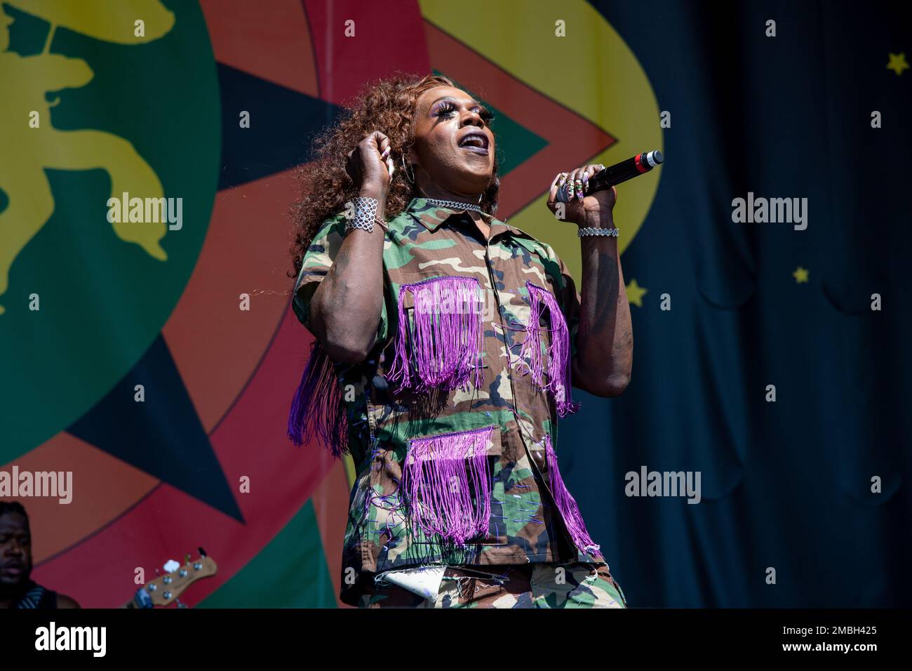 Big Freedia performs at the New Orleans Jazz and Heritage Festival, on