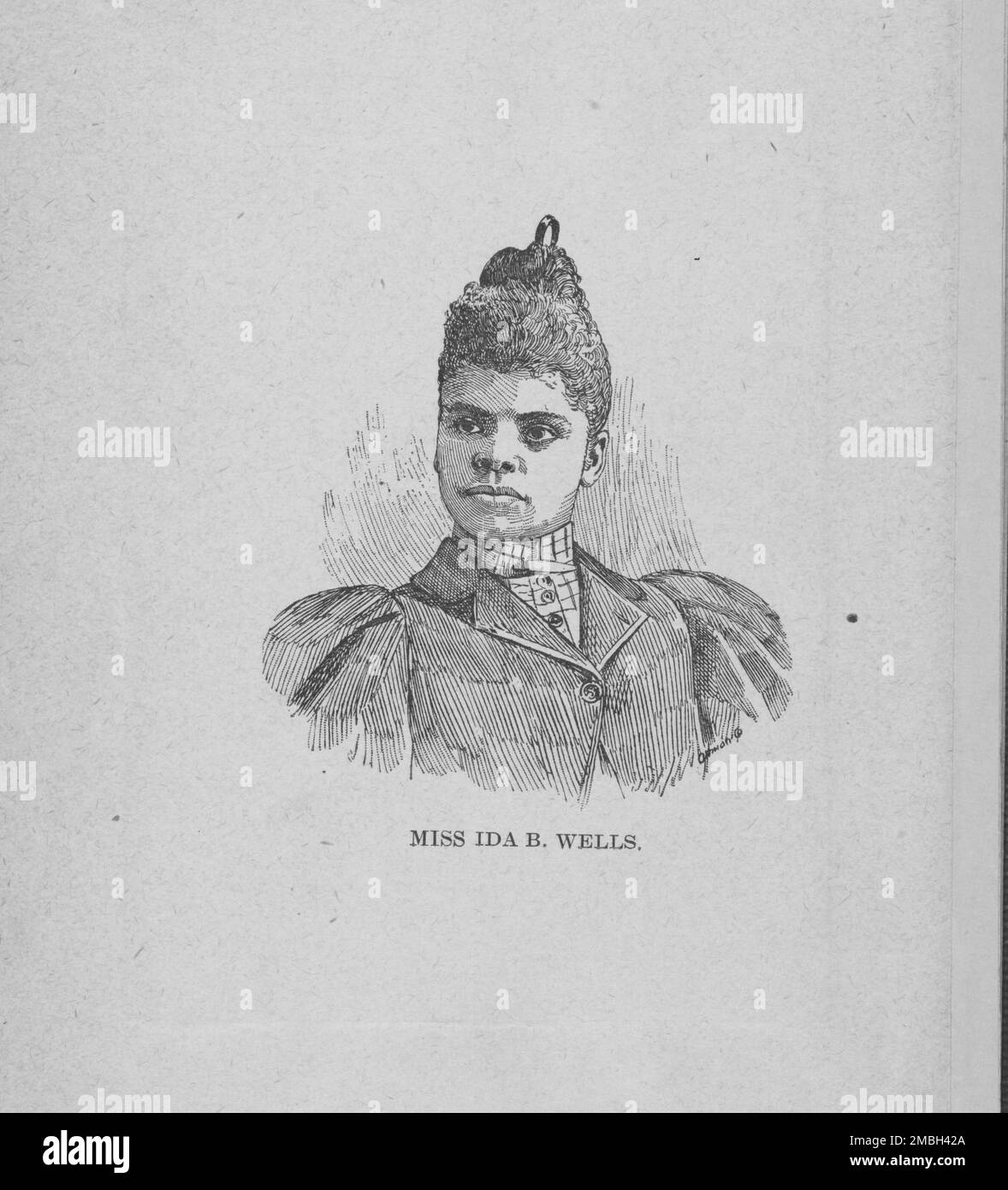 Miss Ida B. Wells, [Frontispiece], (1894?). Stock Photo