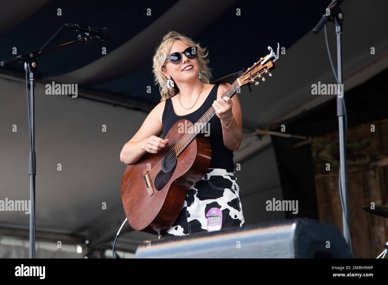 Members of The Daiquiri Queens perform at the New Orleans Jazz and Heritage Festival, on