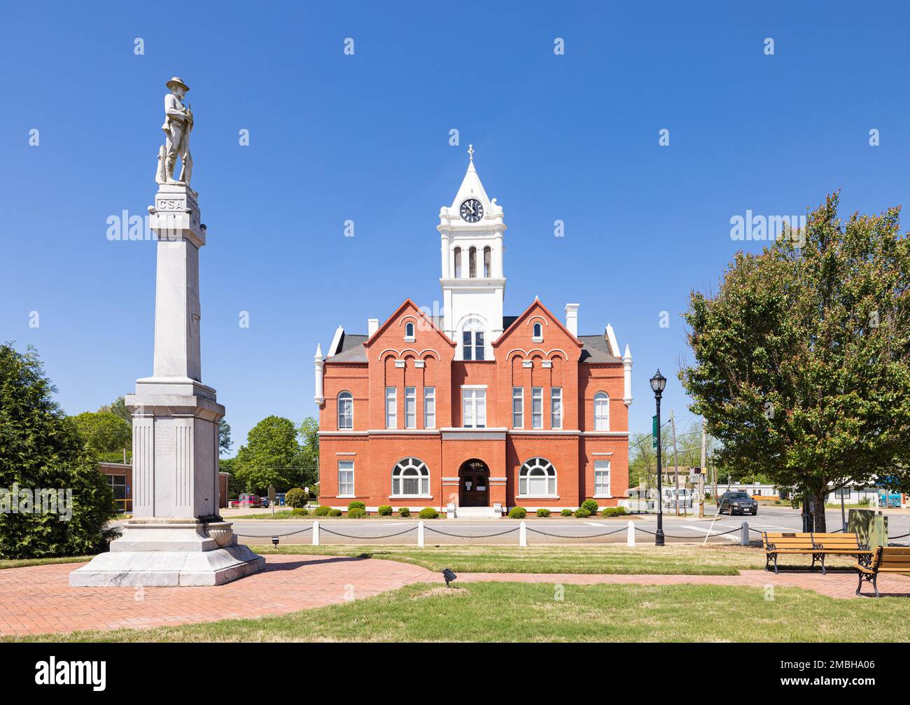 Ellaville, USA April 19, 2022 The Confederate Monument at