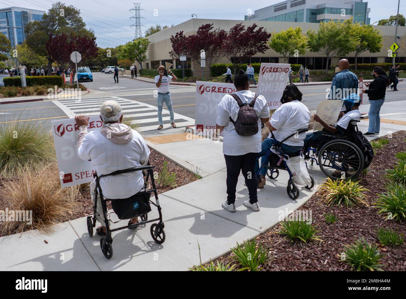 IMAGE DISTRIBUTED FOR AIDS HEALTHCARE FOUNDATION Advocates protest