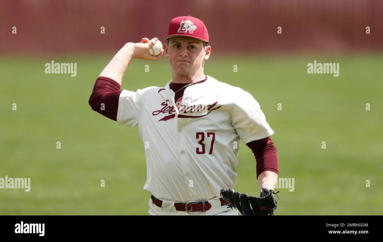 Lafayette's Jack McMullen makes a play against Army during an NCAA